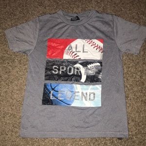 Crunch Time Gray Short Sleeve Boys Shirt